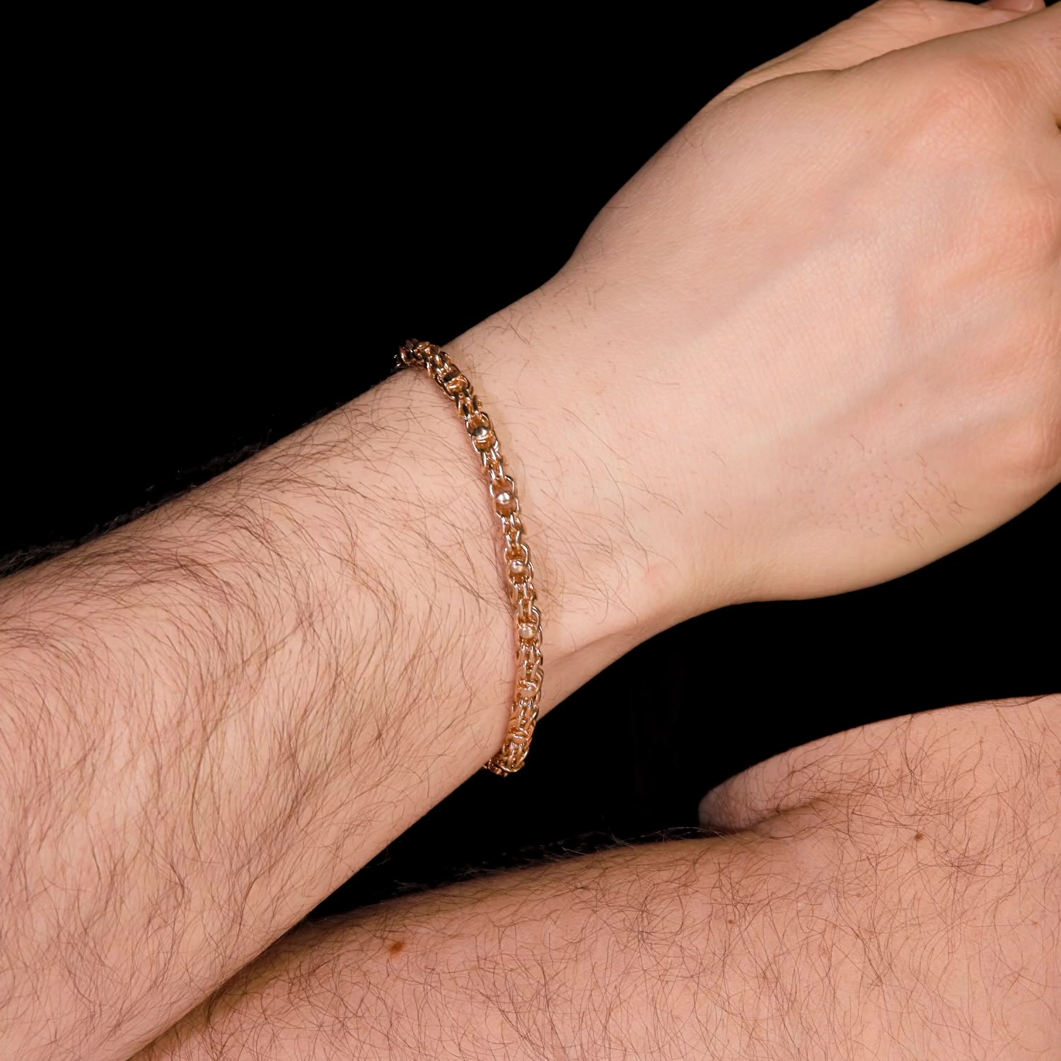 Золотой браслет ручной работы полновесный