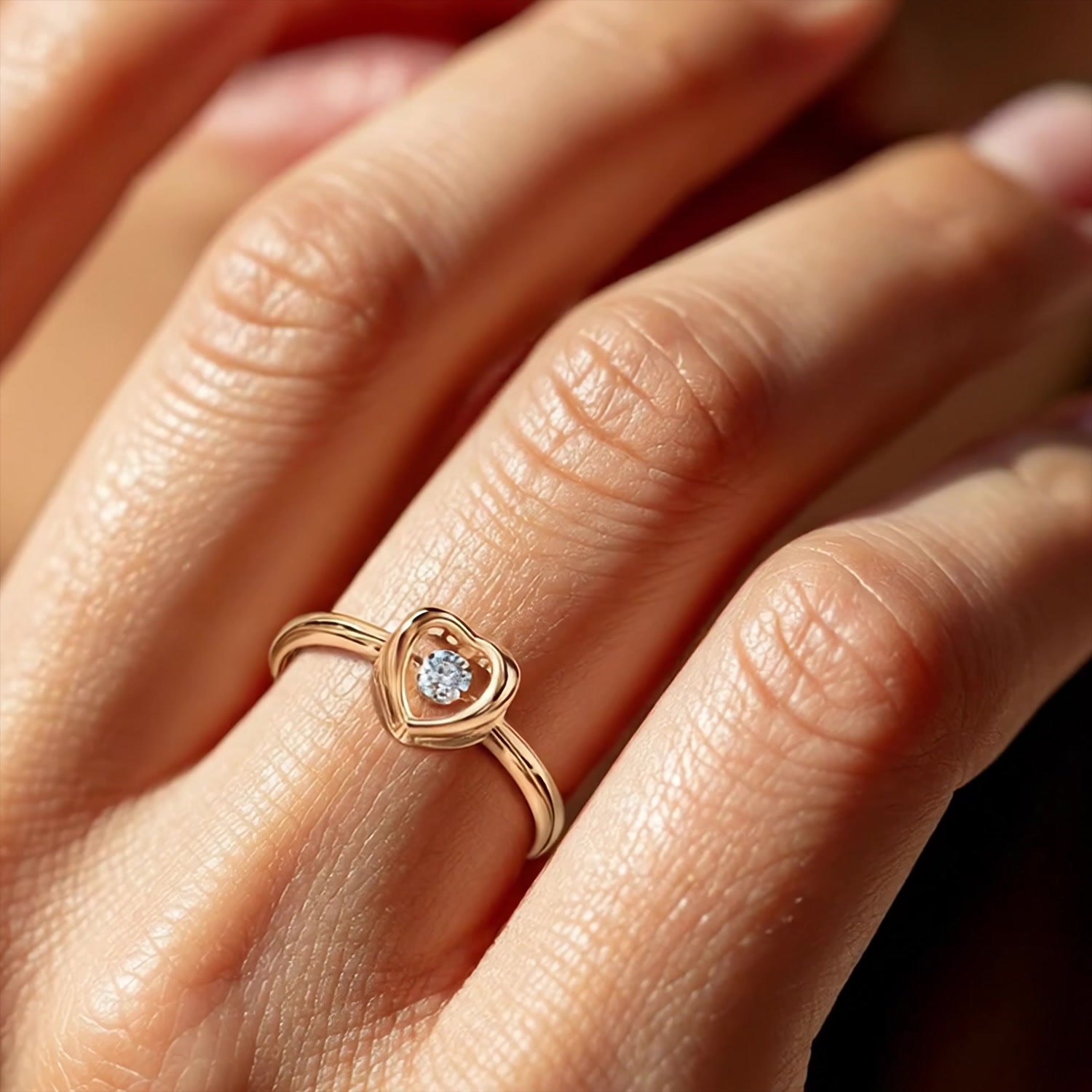 Золотое кольцо с бриллиантом