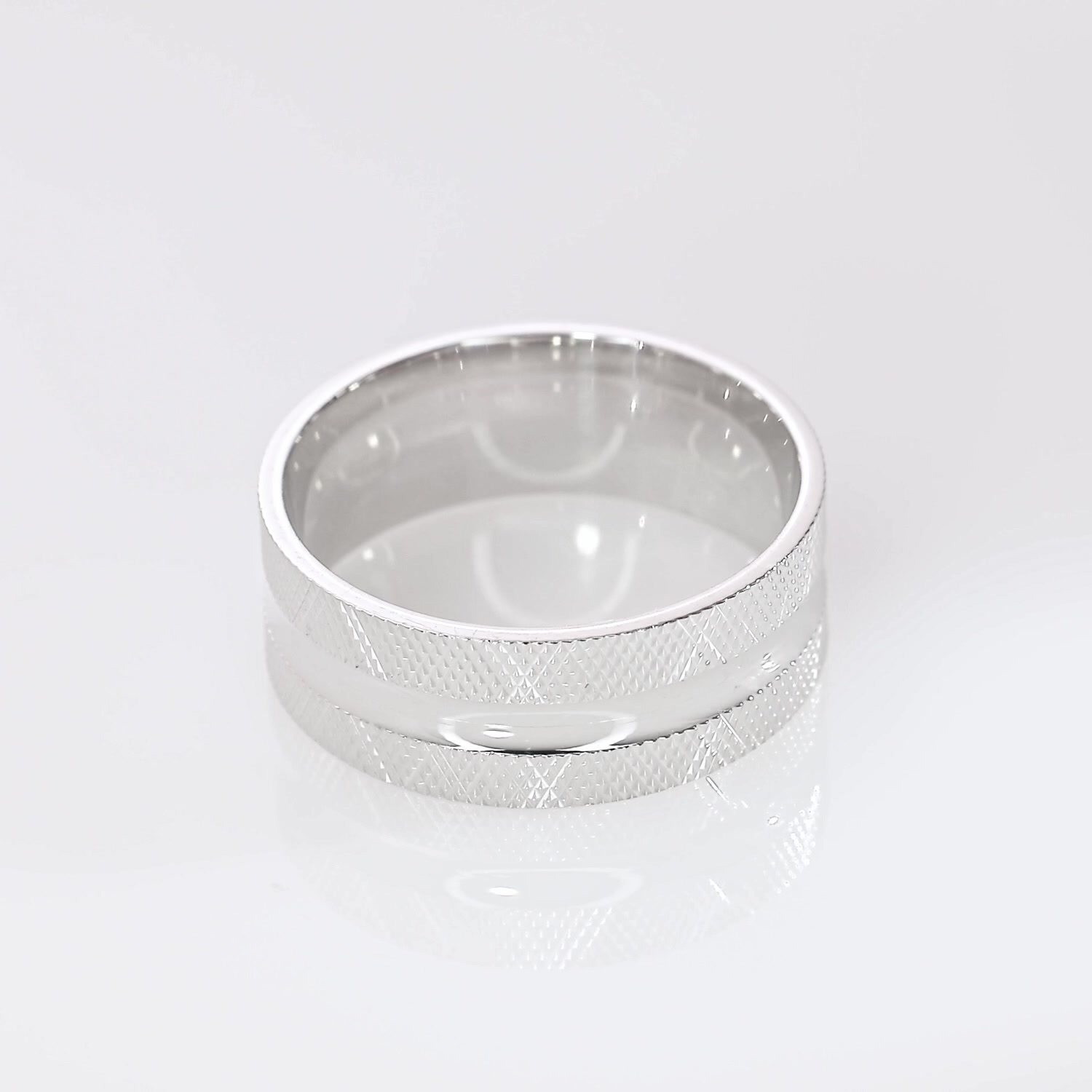 Серебряное обручальное кольцо Comfort fit