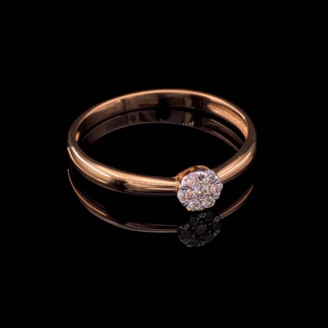 Золотое кольцо с бриллиантами