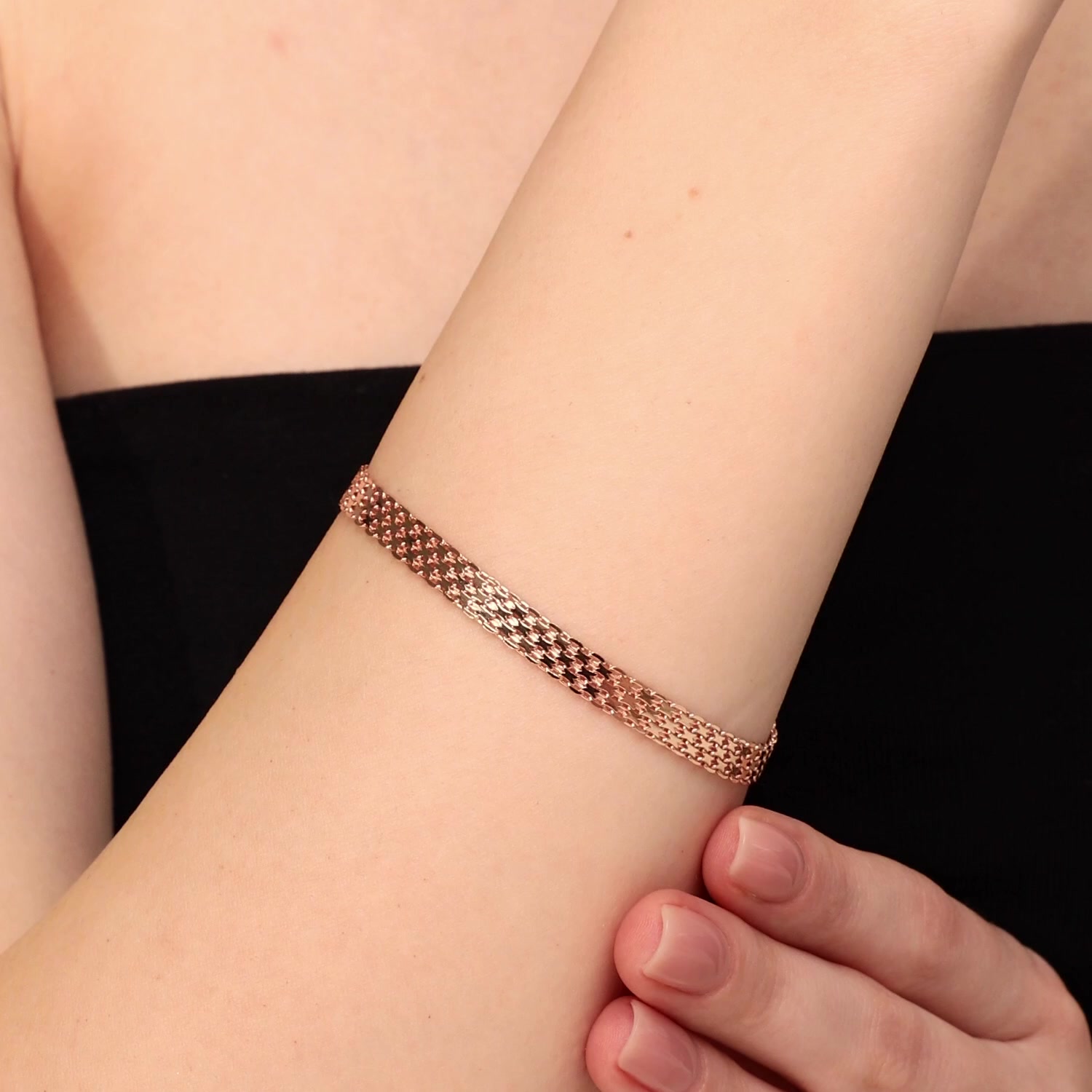 Золотой браслет полновесный