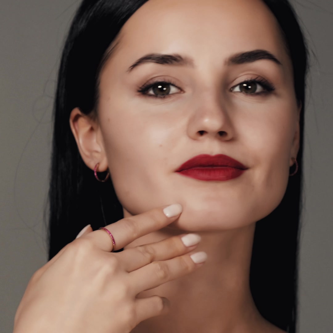 Золотое кольцо с рубинами выращенными