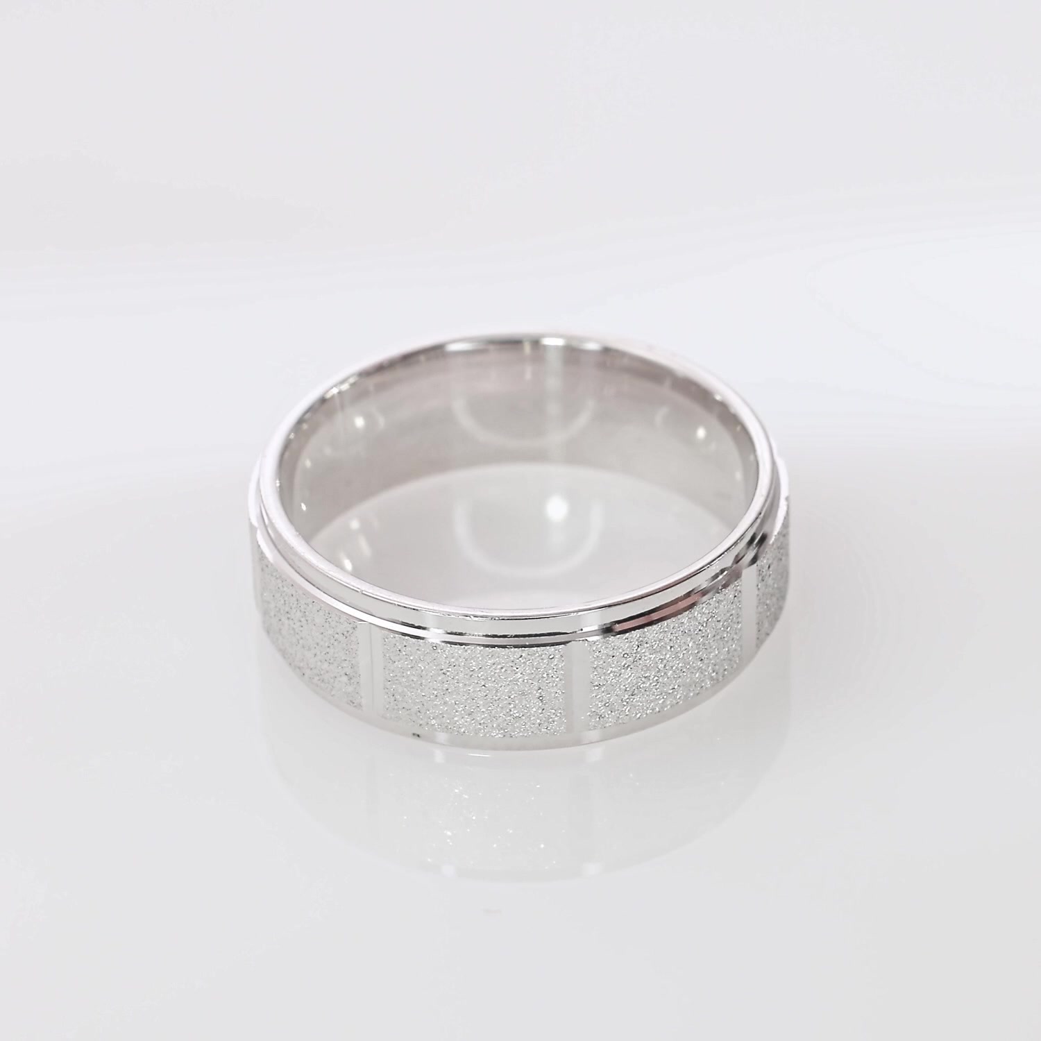 Серебряное обручальное кольцо Comfort fit