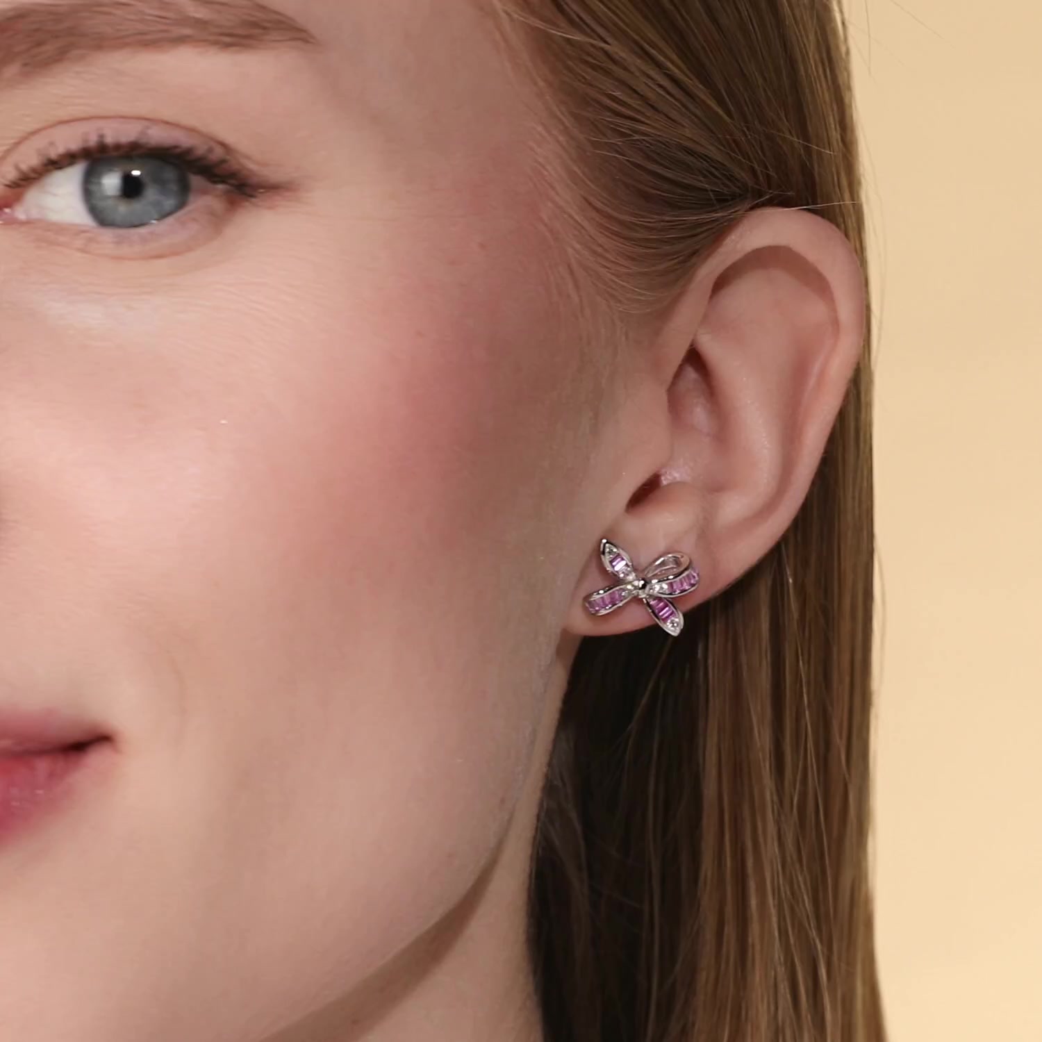 Серебряные серьги с фианитами