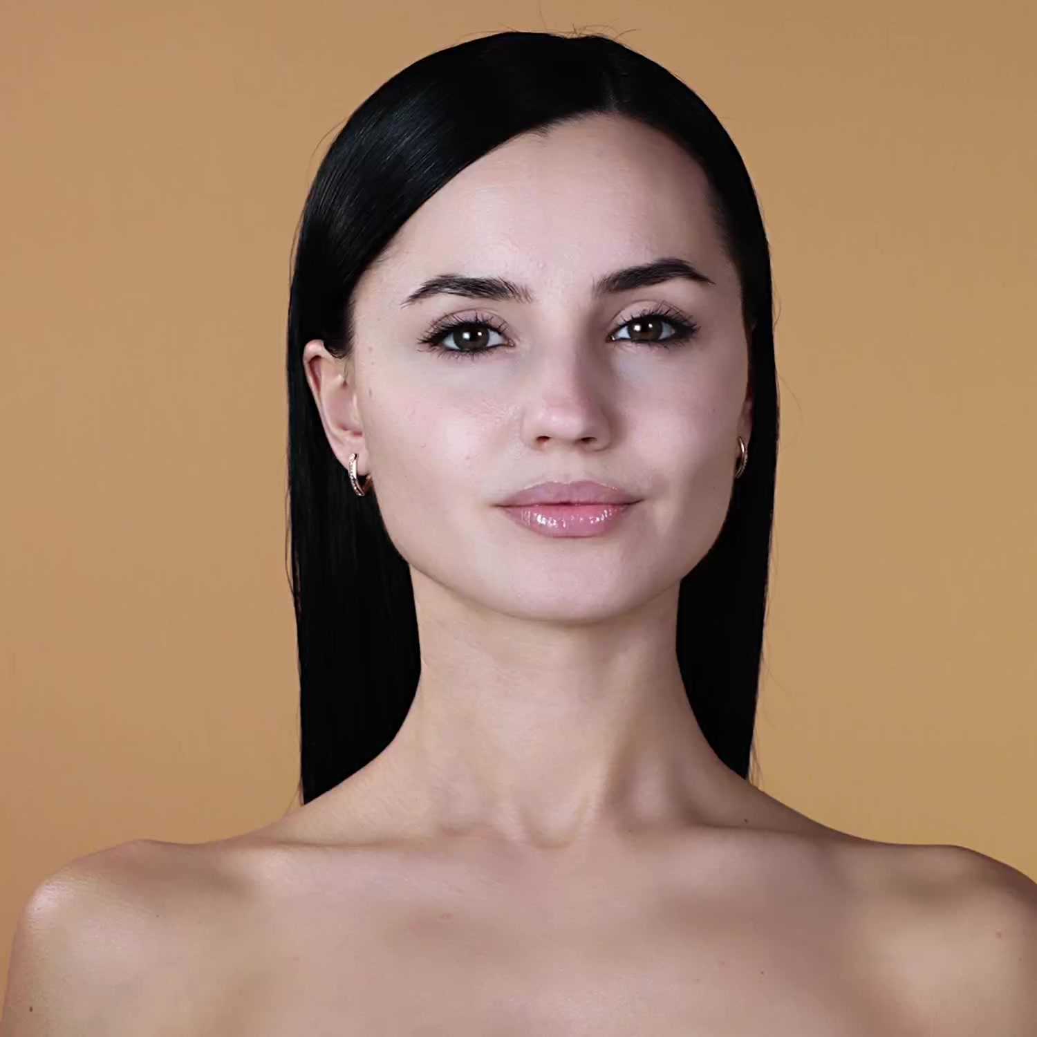 Золотые серьги с фианитами