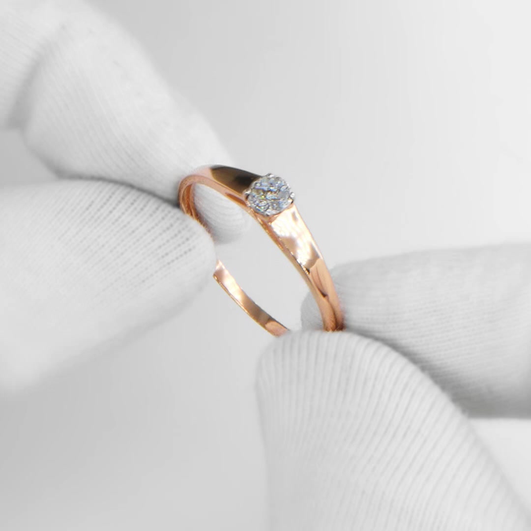 Золотое кольцо с бриллиантами