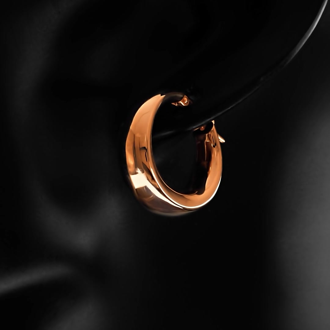 Золотые серьги-конго