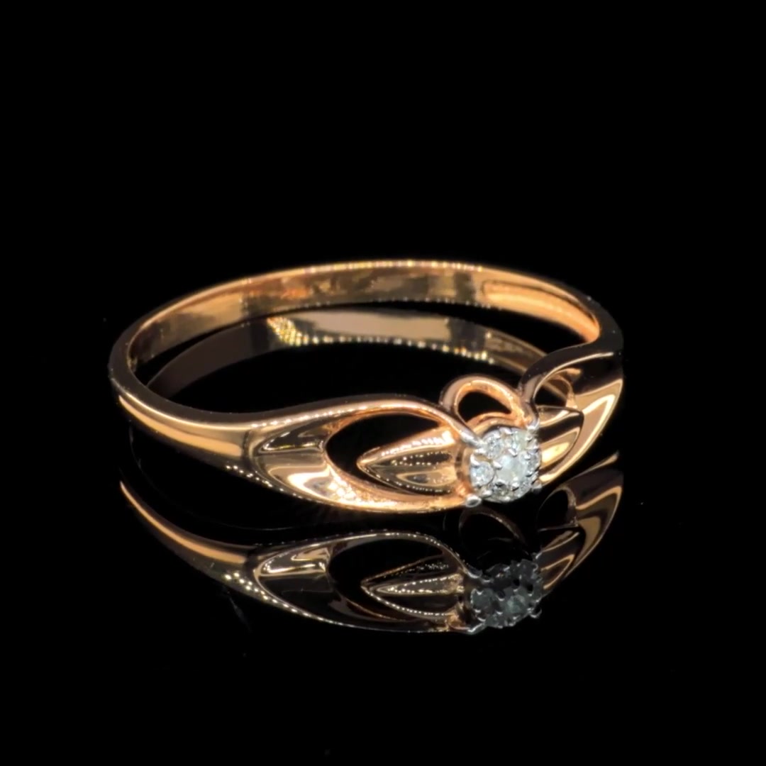 Золотое кольцо с бриллиантами