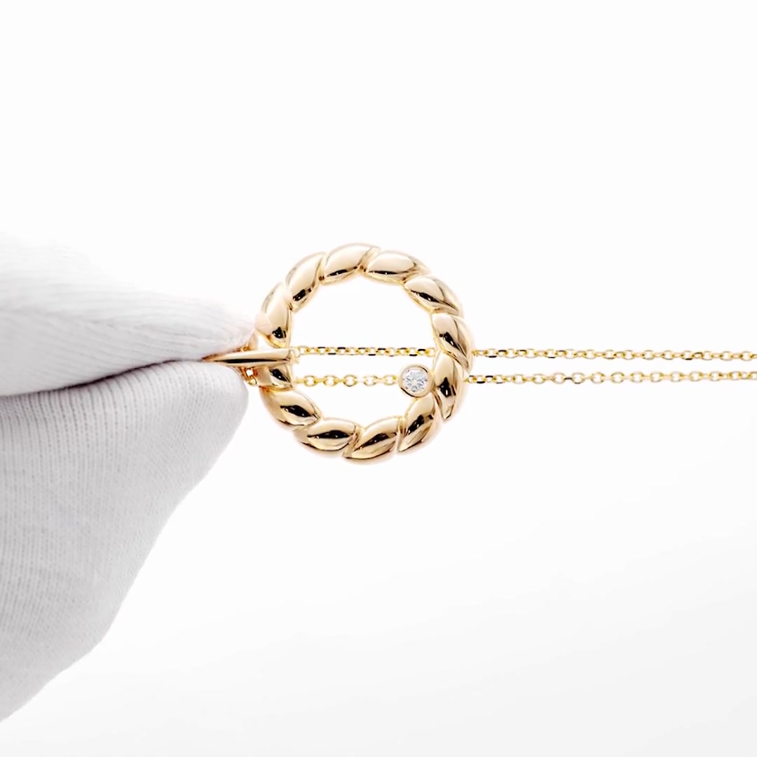 Серебряное колье с кристаллом Swarovski