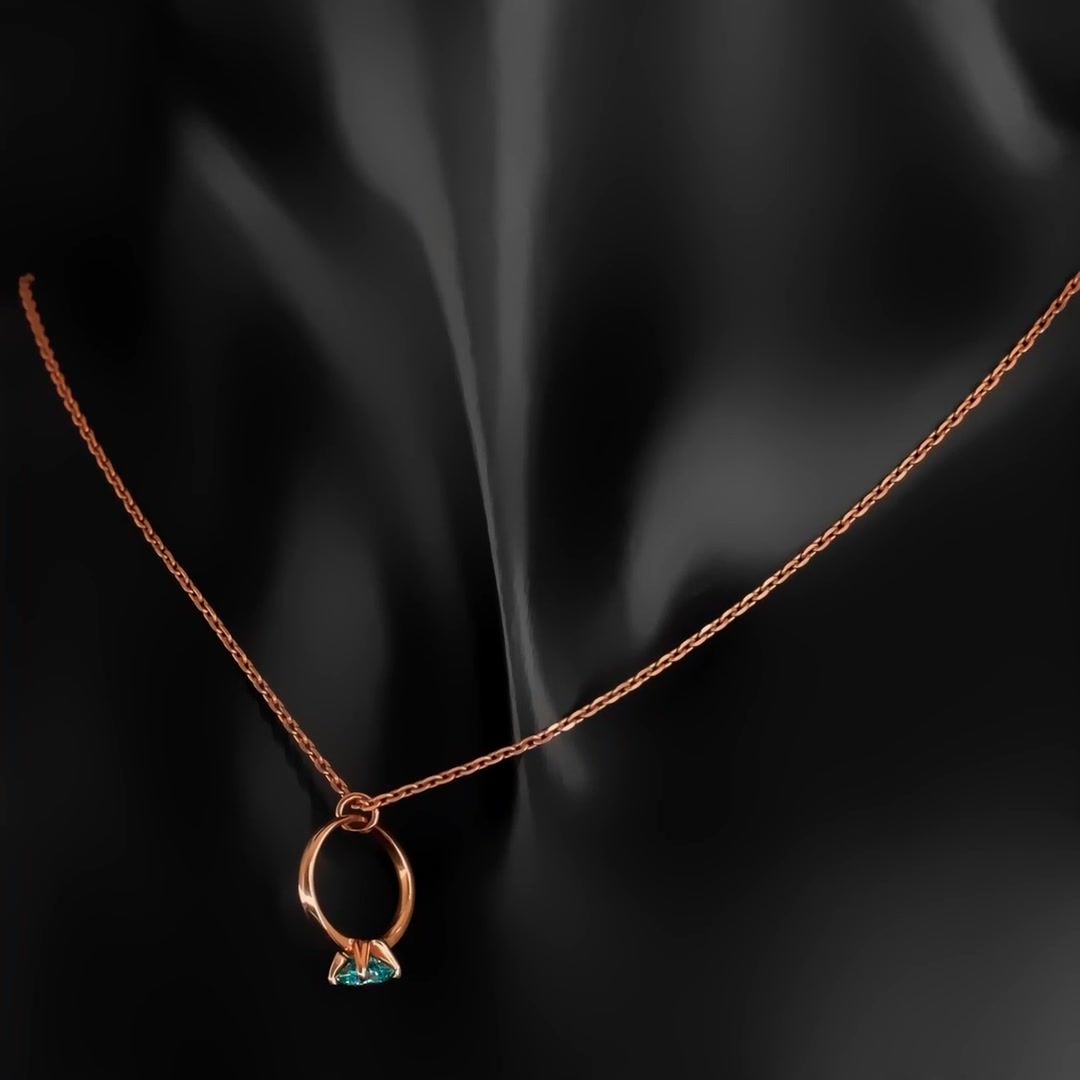 Золотое колье с ситаллом