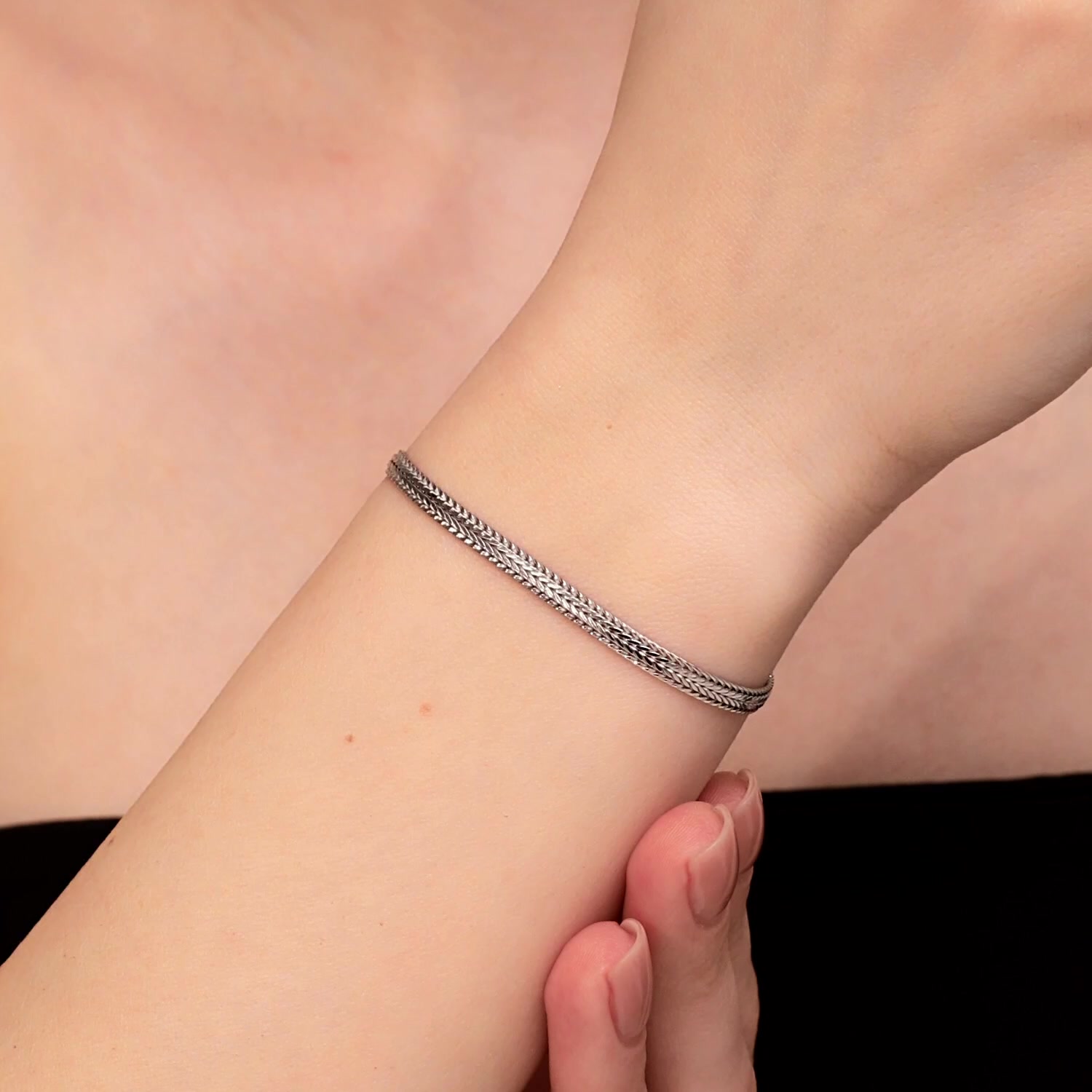 Серебряный браслет полновесный