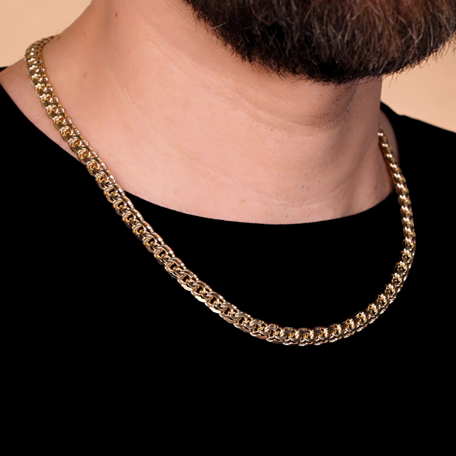 Золотая цепь ручной работы полновесная