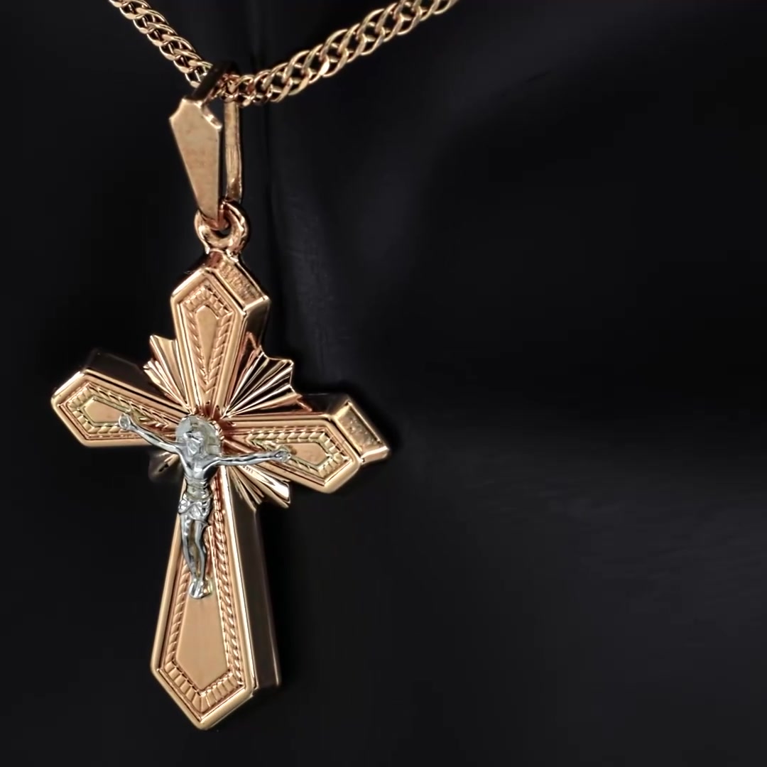 Золотой православный крест