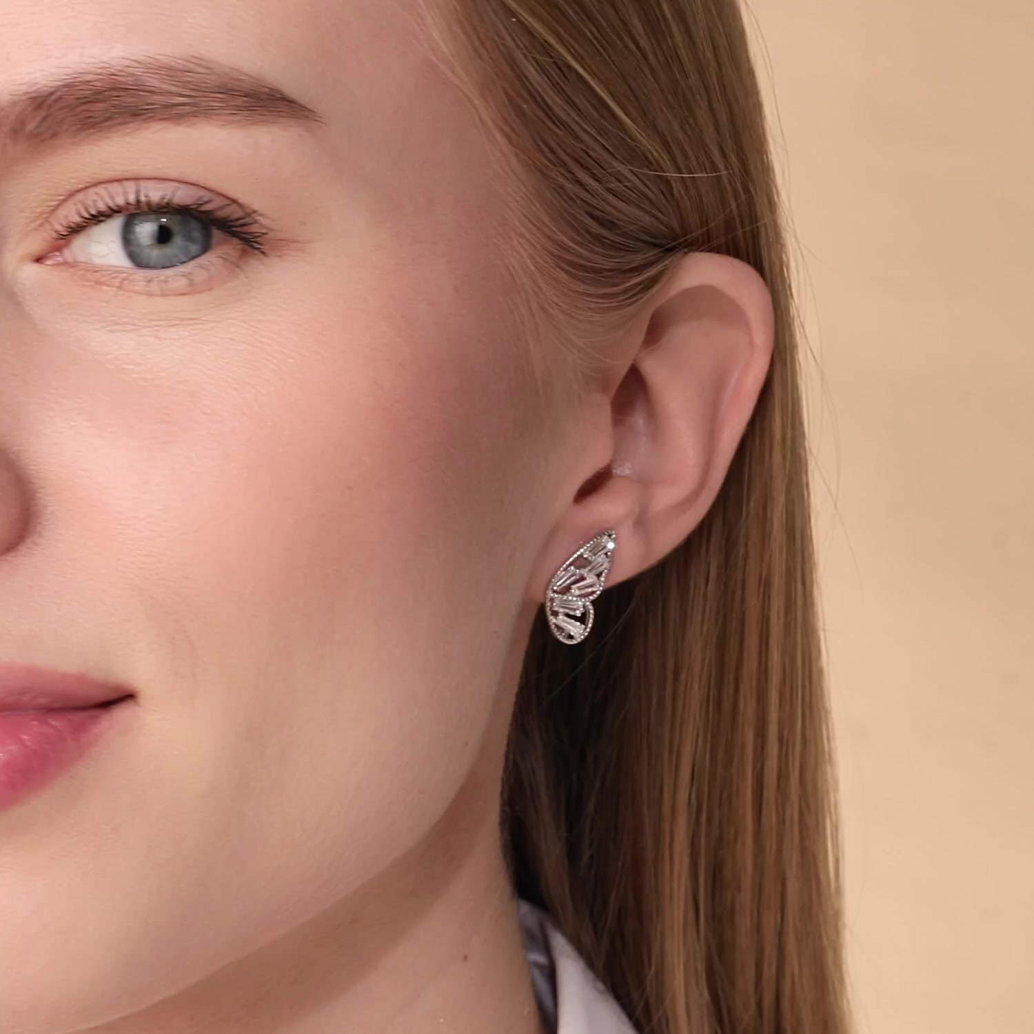 Серебряные серьги с фианитами