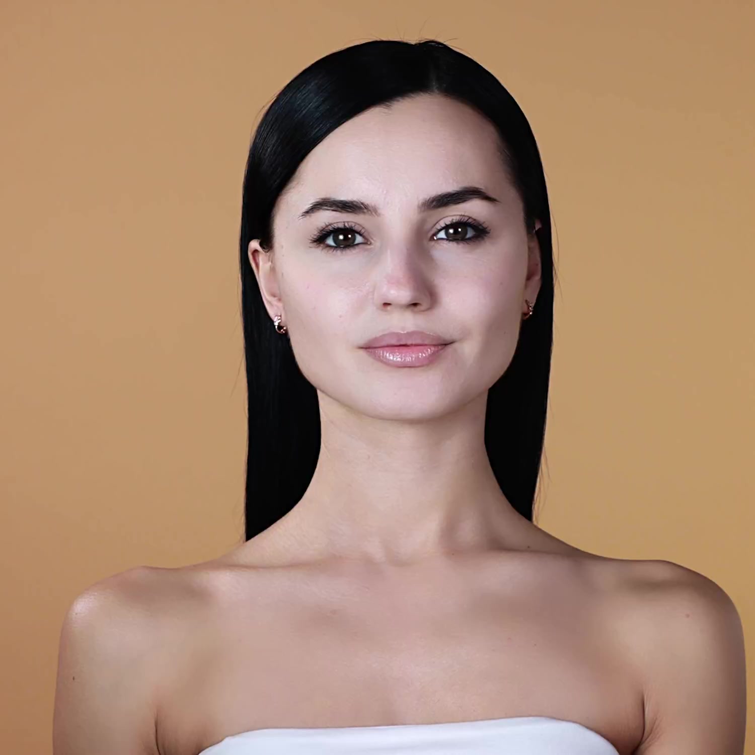 Золотые серьги с фианитами