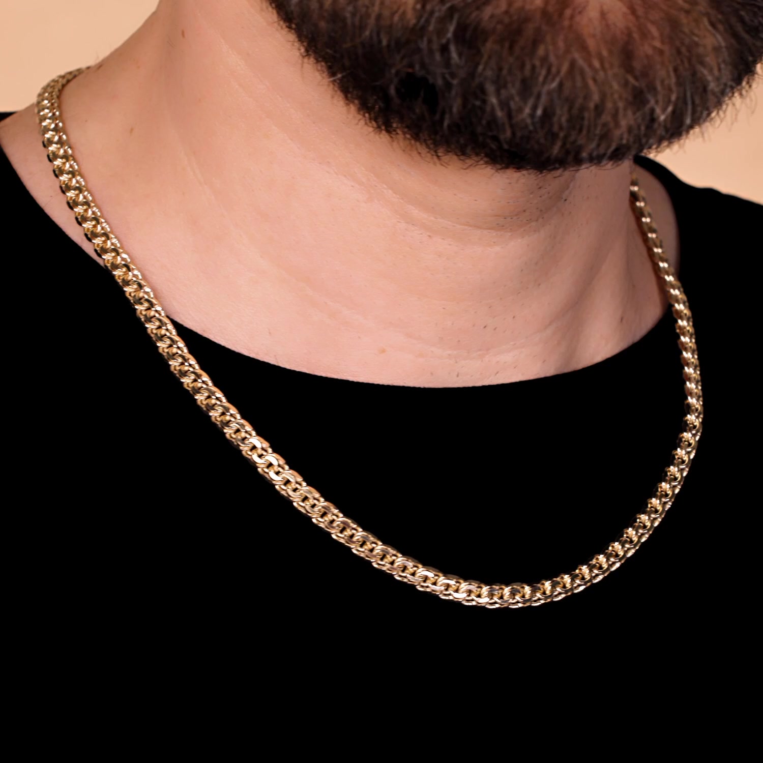 Золотая цепь ручной работы полновесная