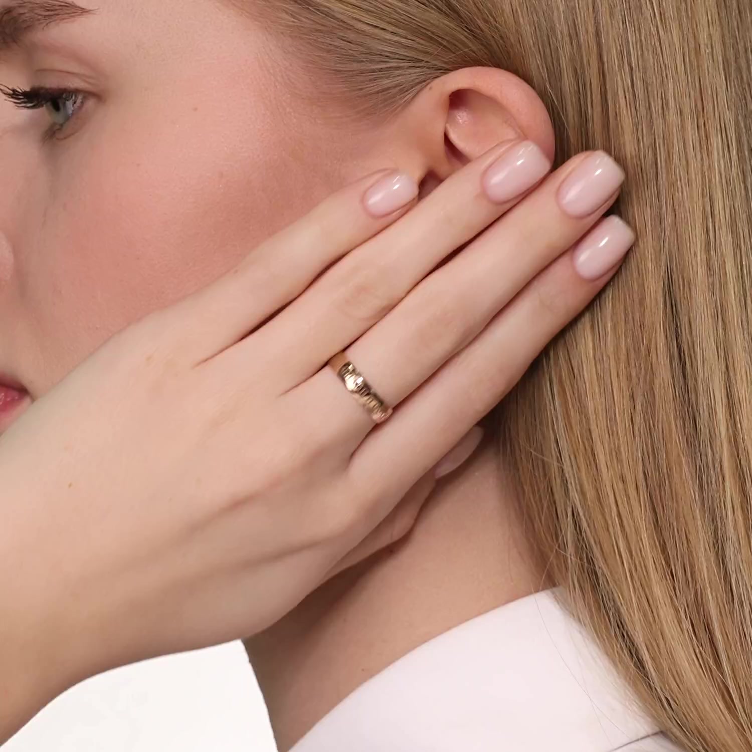 Золотое кольцо «Спаси и сохрани»