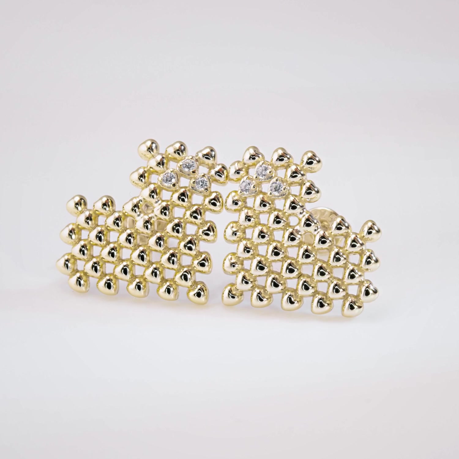 Серебряные серьги с фианитами