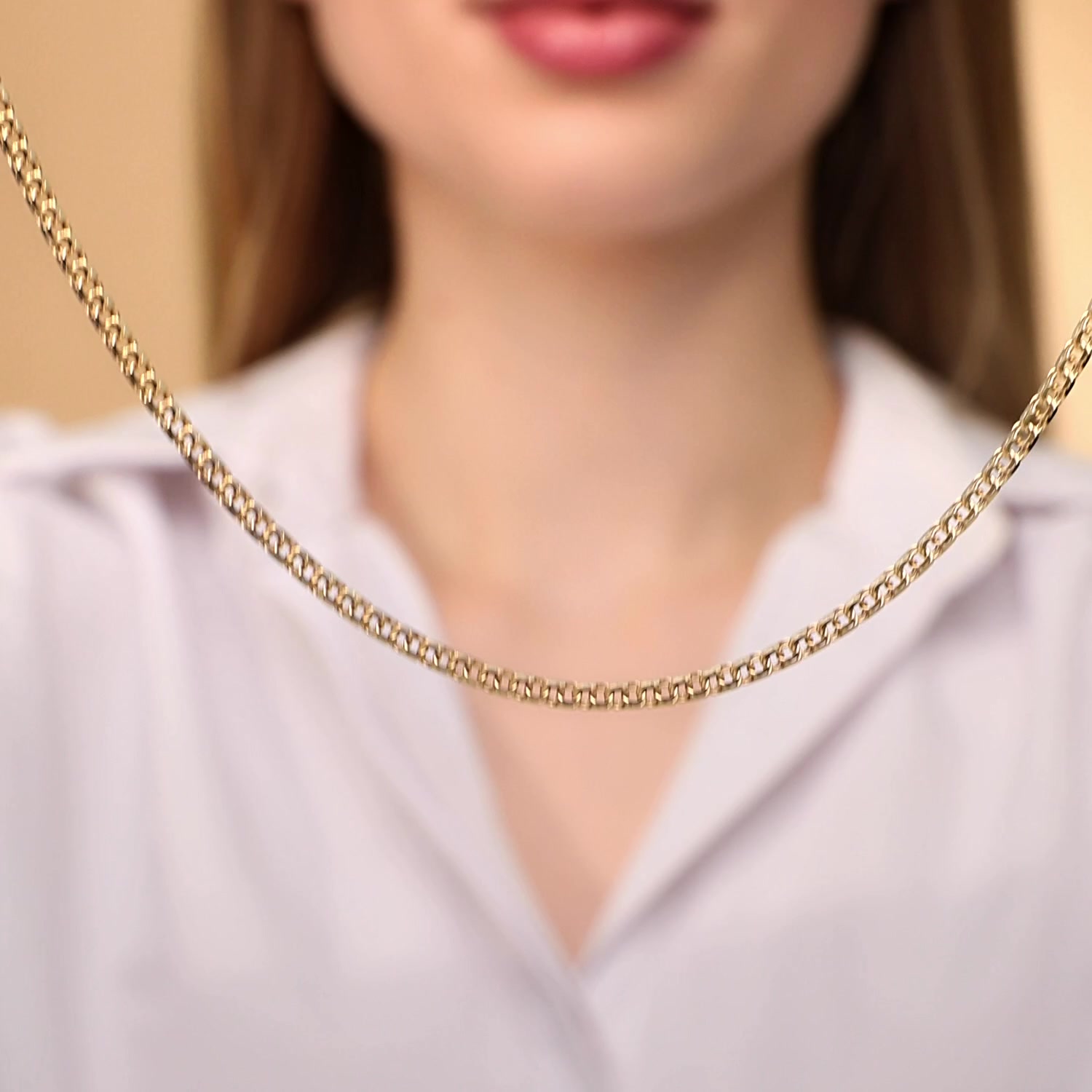 Золотая цепь ручной работы полновесная