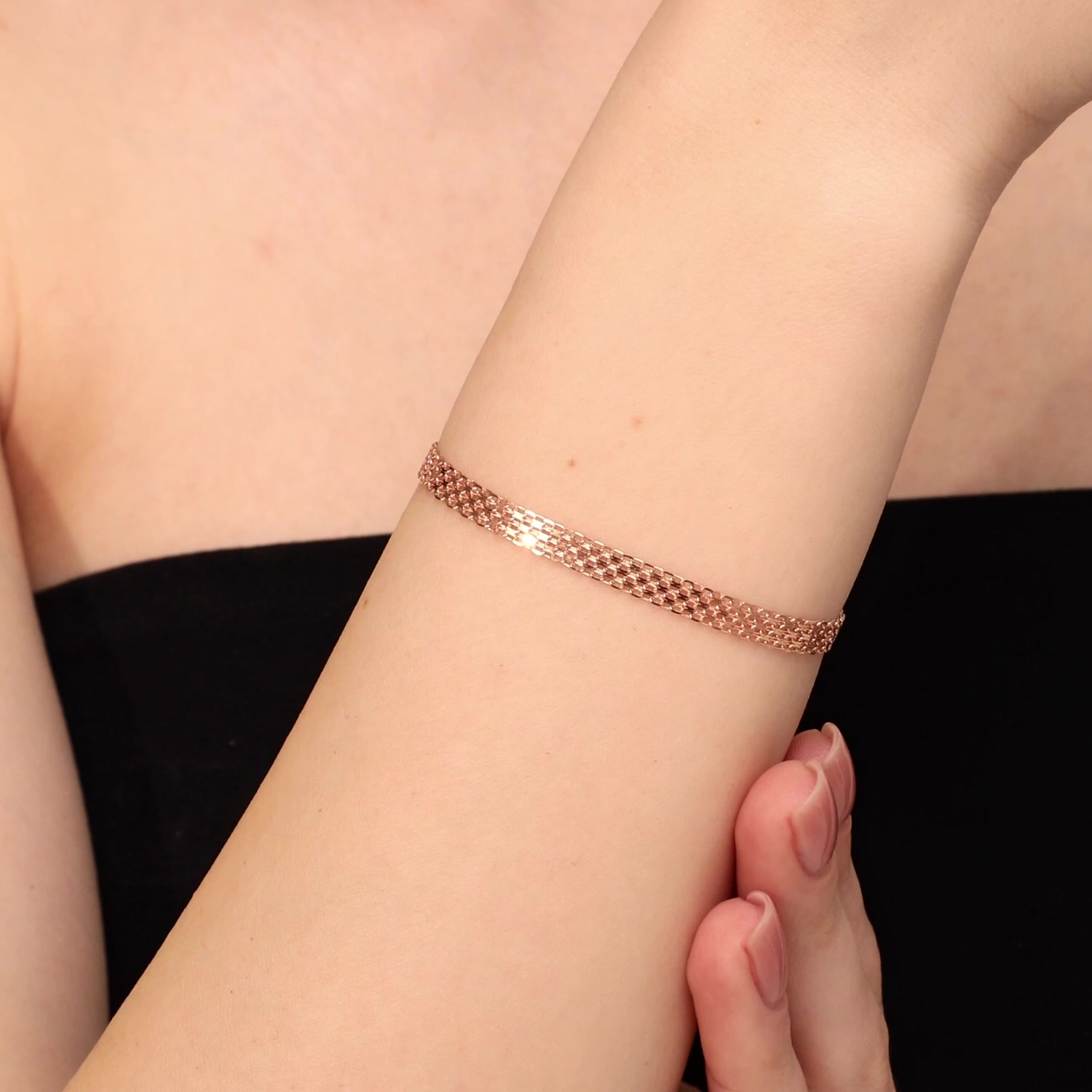 Золотой браслет полновесный