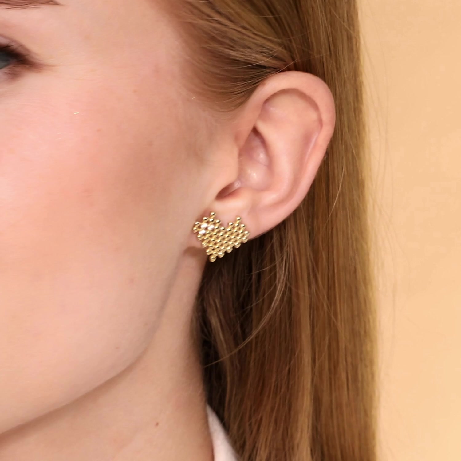 Серебряные серьги с фианитами