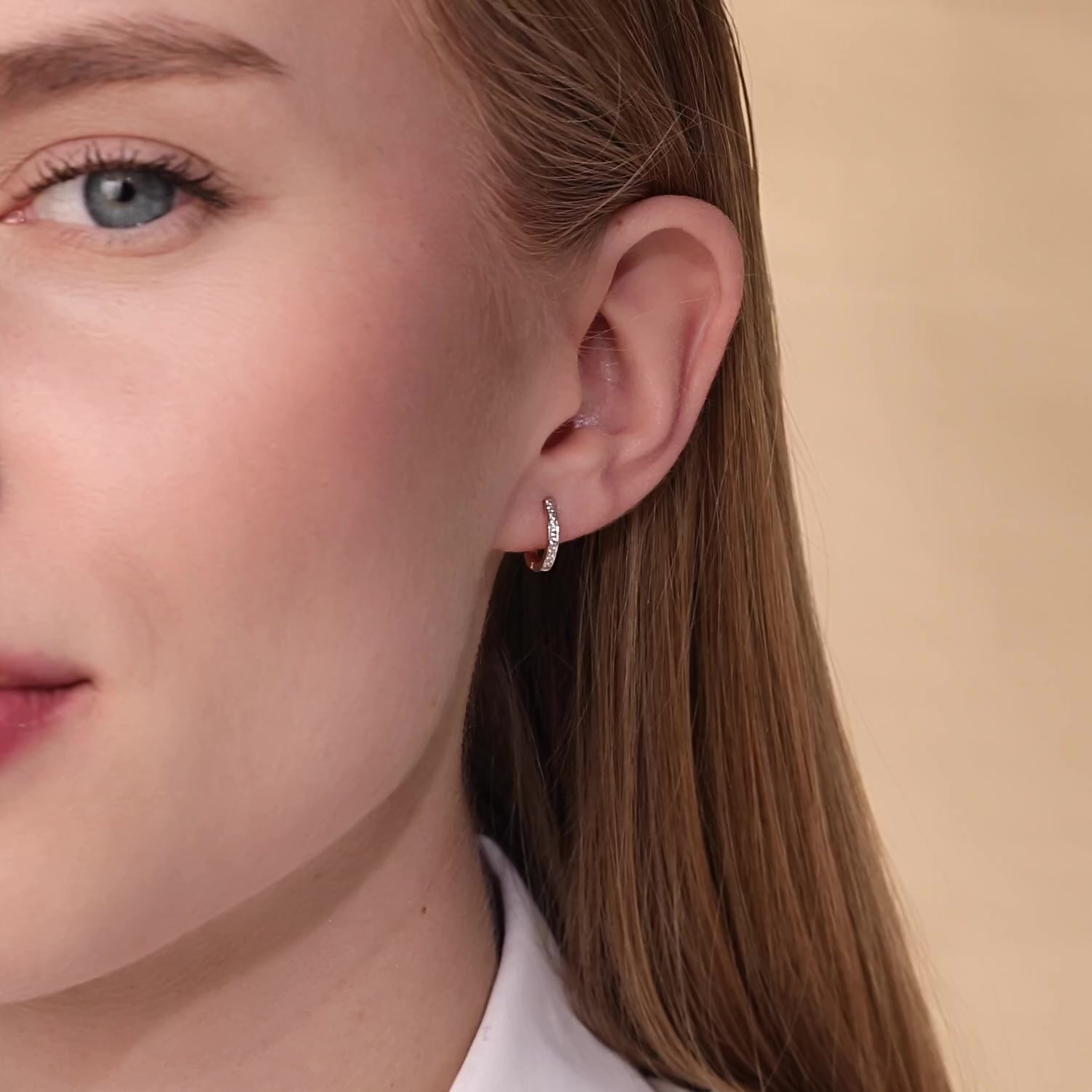 Золотые серьги с фианитами