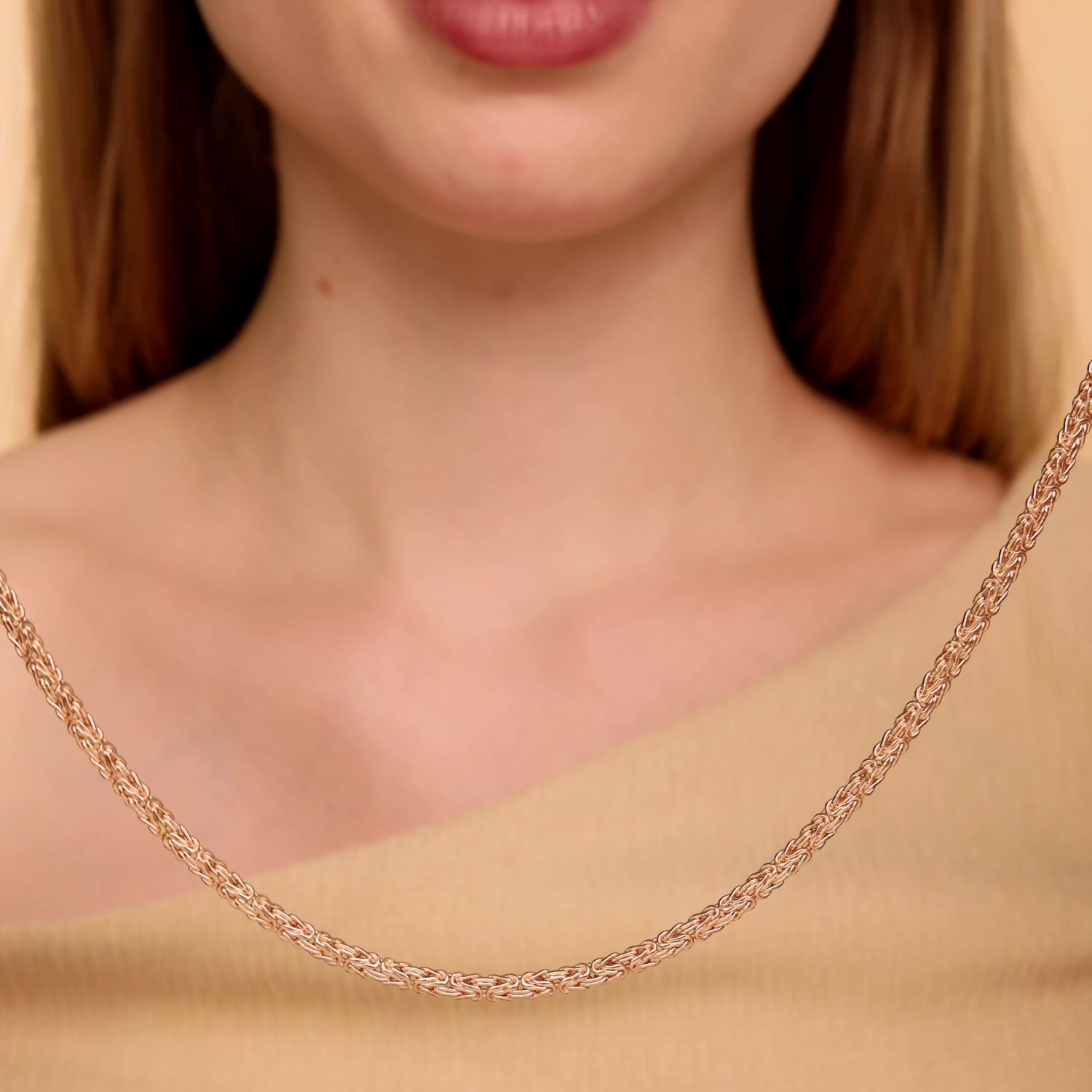 Золотая цепь ручной работы полновесная