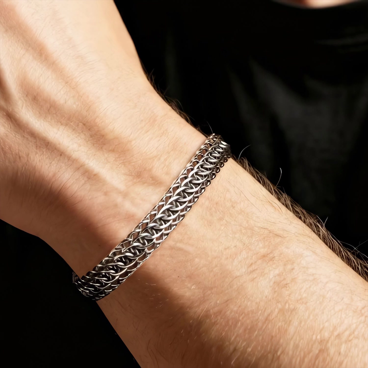 Серебряный браслет полновесный