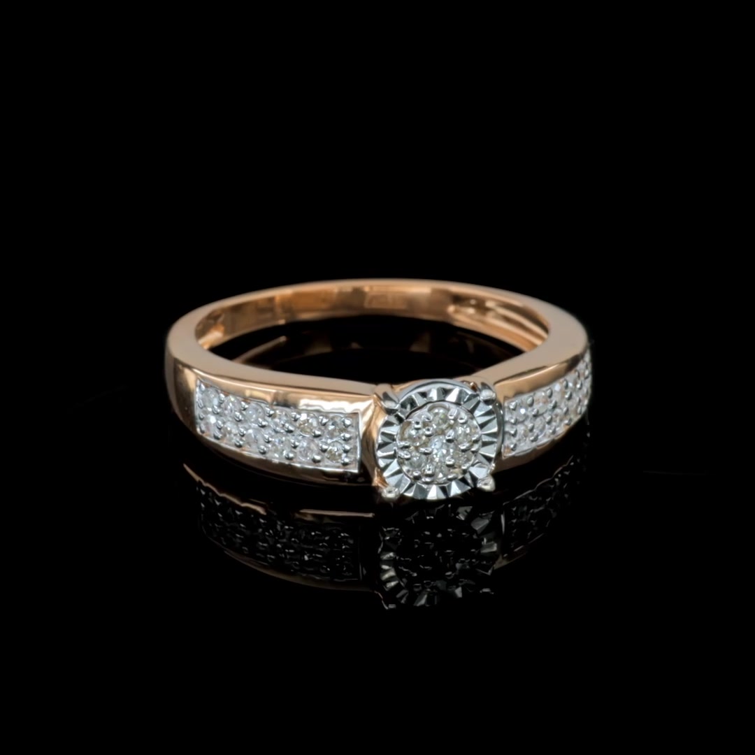 Золотое кольцо с бриллиантами