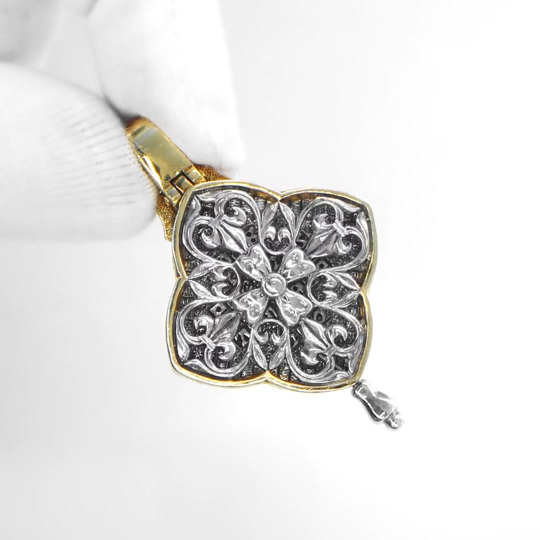 Серебряный складень-мощевик