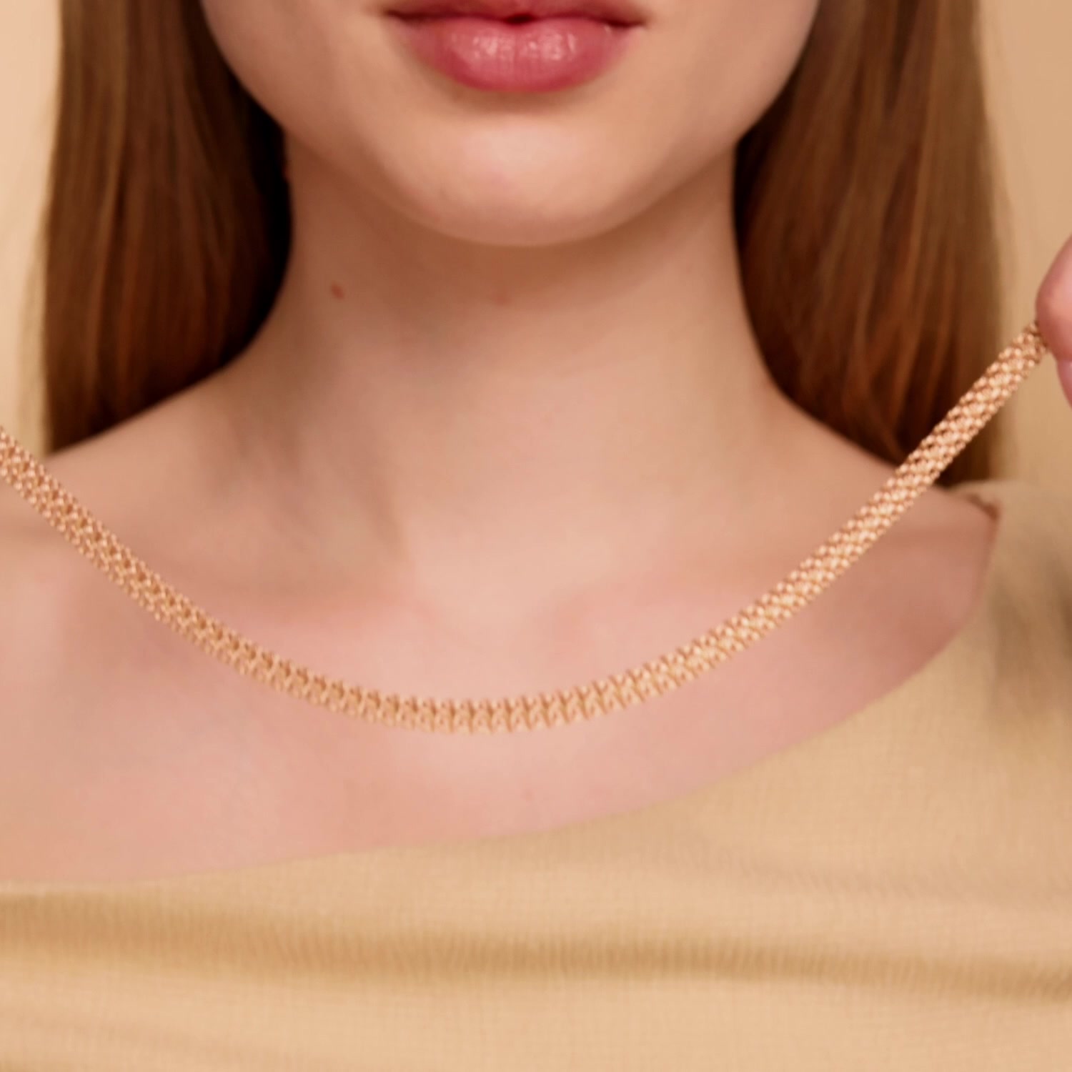 Золотая цепь ручной работы полновесная