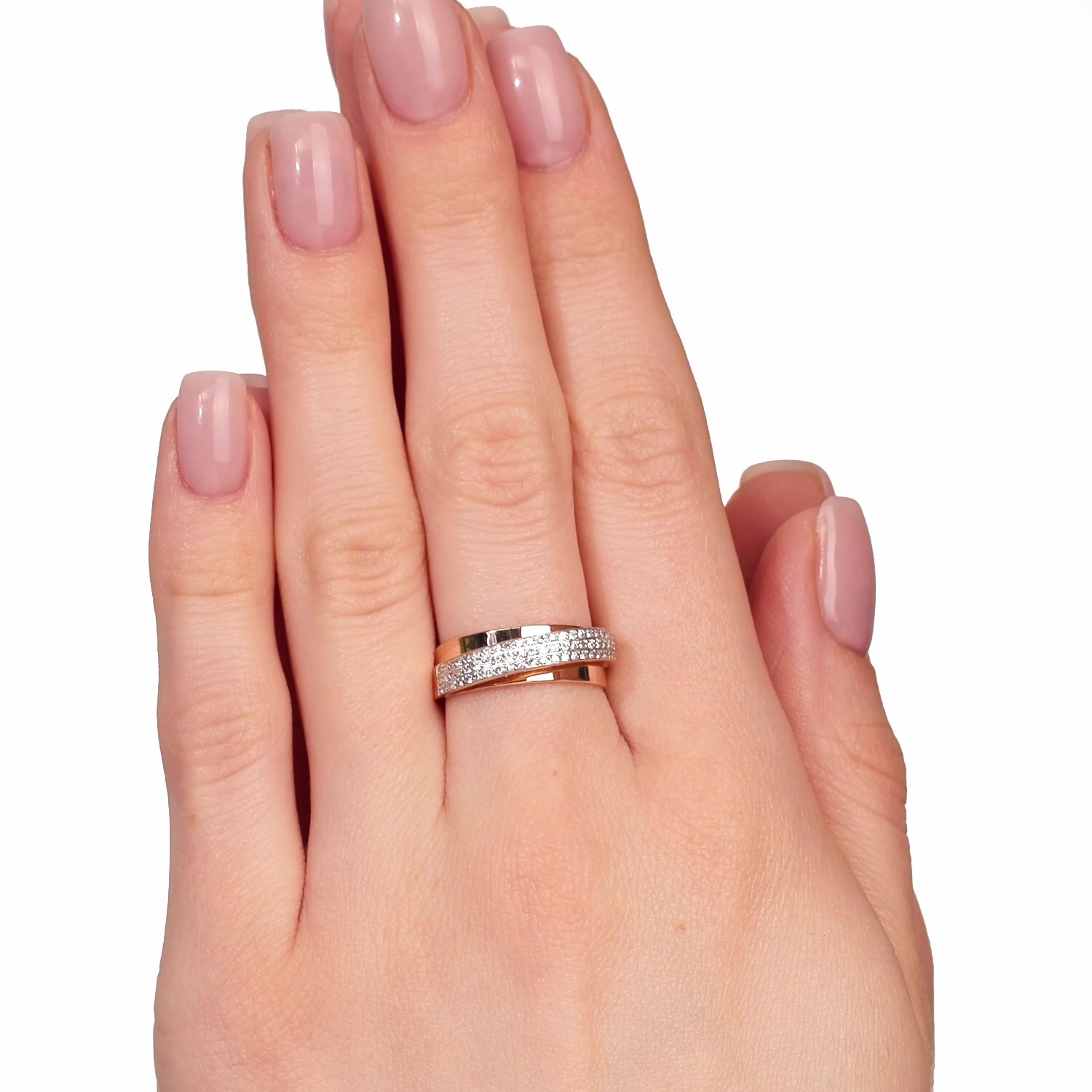 Золотое кольцо с бриллиантами