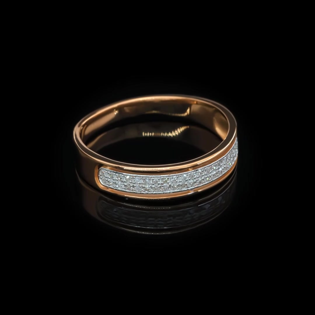 Золотое кольцо с бриллиантами