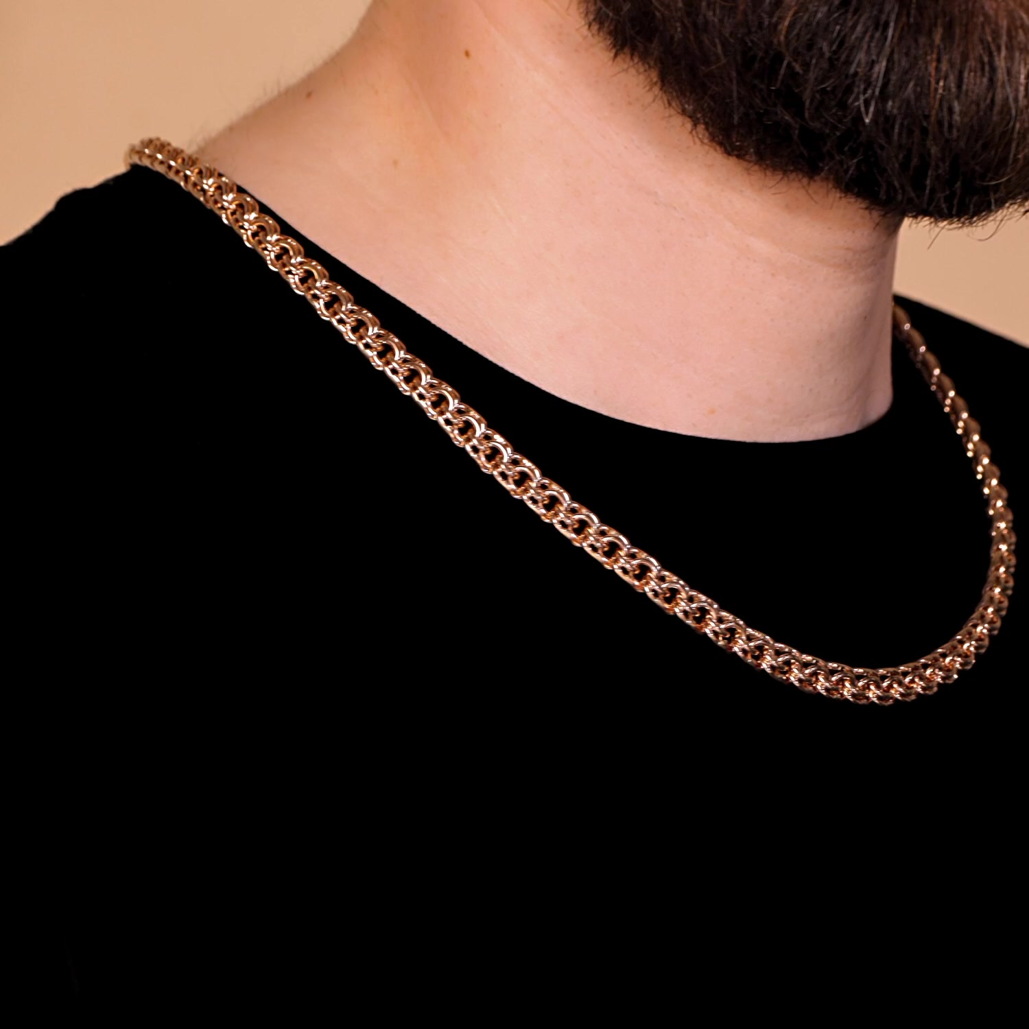 Золотая цепь ручной работы полновесная