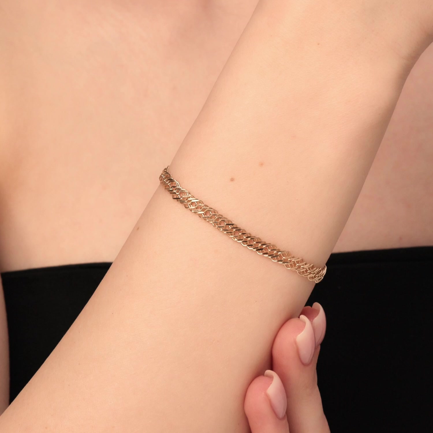 Золотой браслет полновесный