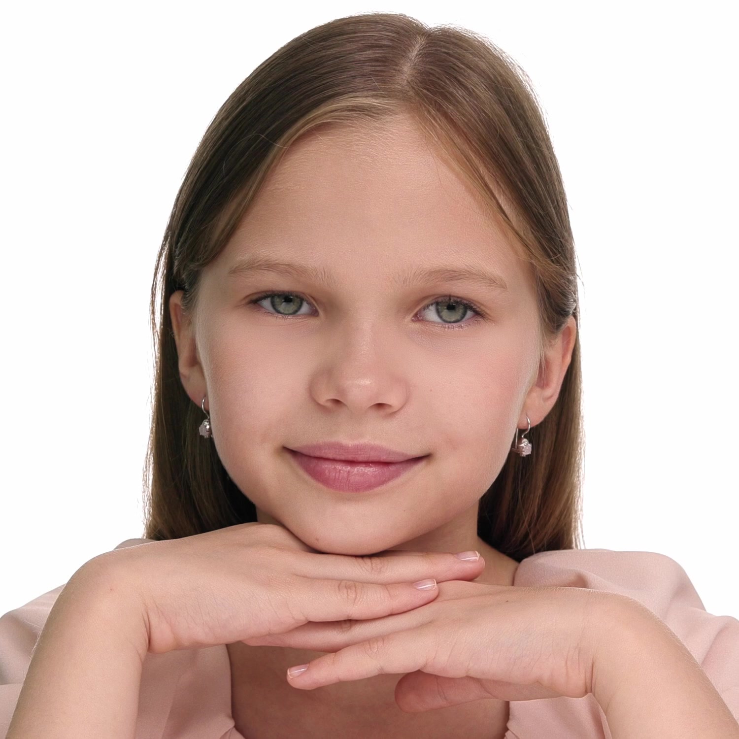 Серебряные серьги с фианитами