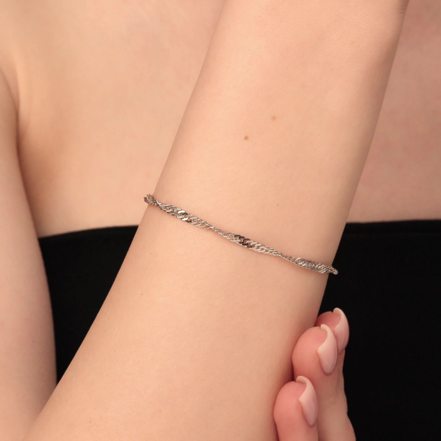 Серебряный браслет полновесный