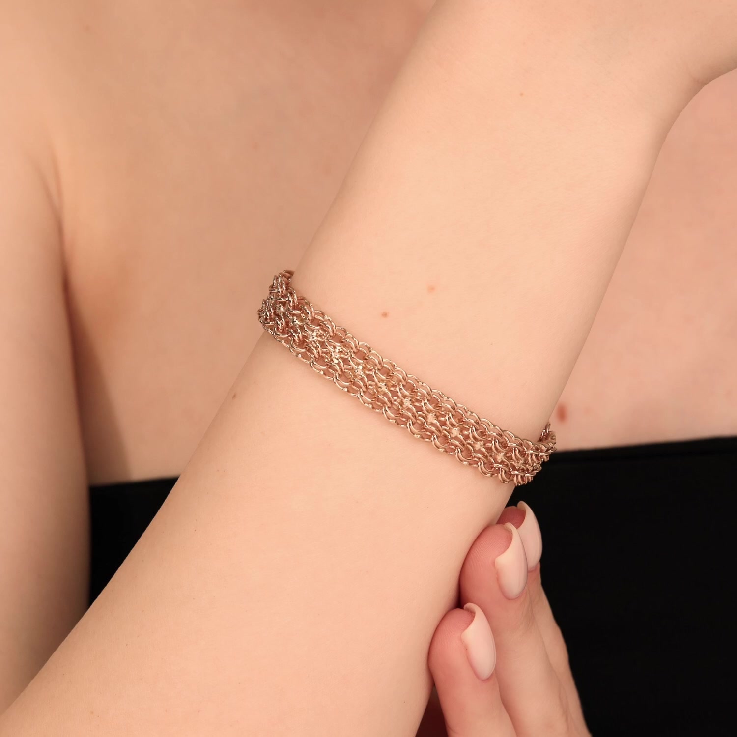 Золотой браслет полновесный