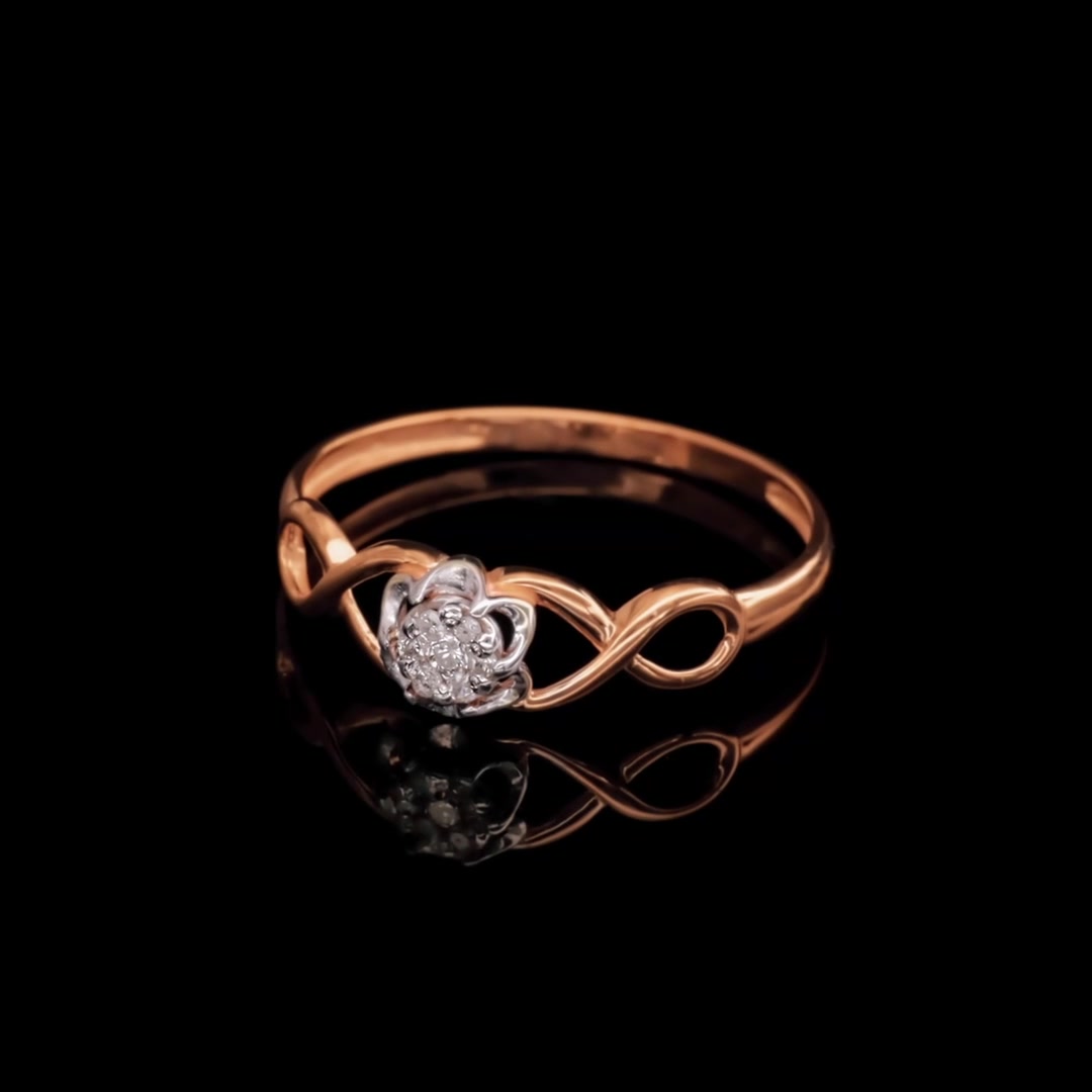 Золотое кольцо с бриллиантами