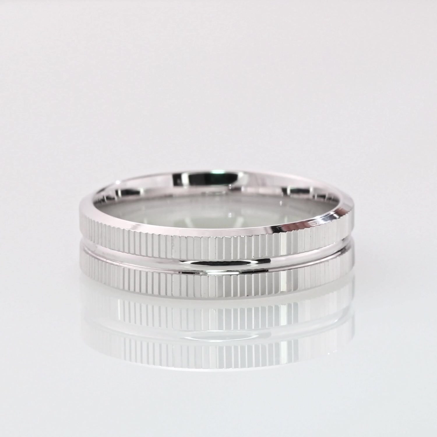 Серебряное обручальное кольцо Comfort fit