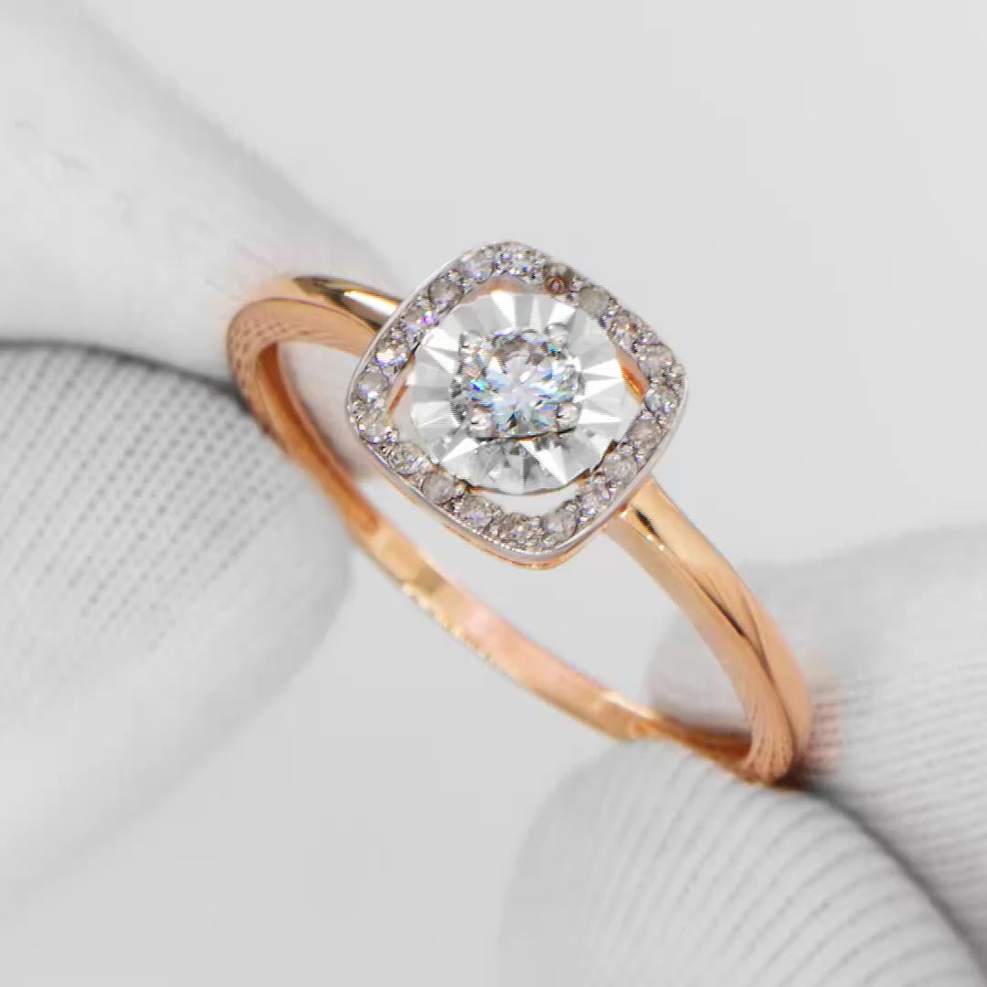 Золотое кольцо с бриллиантами