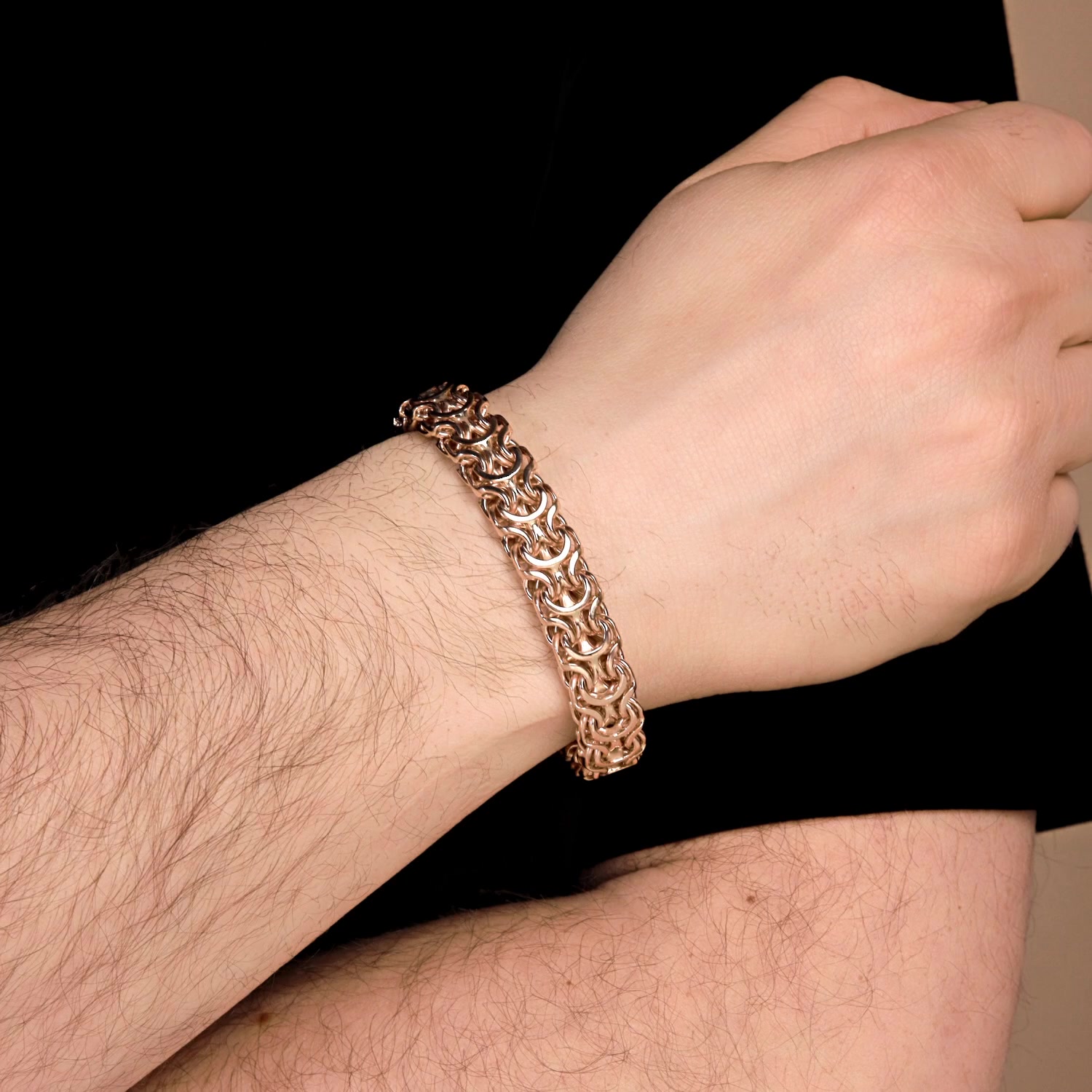 Золотой браслет ручной работы полновесный