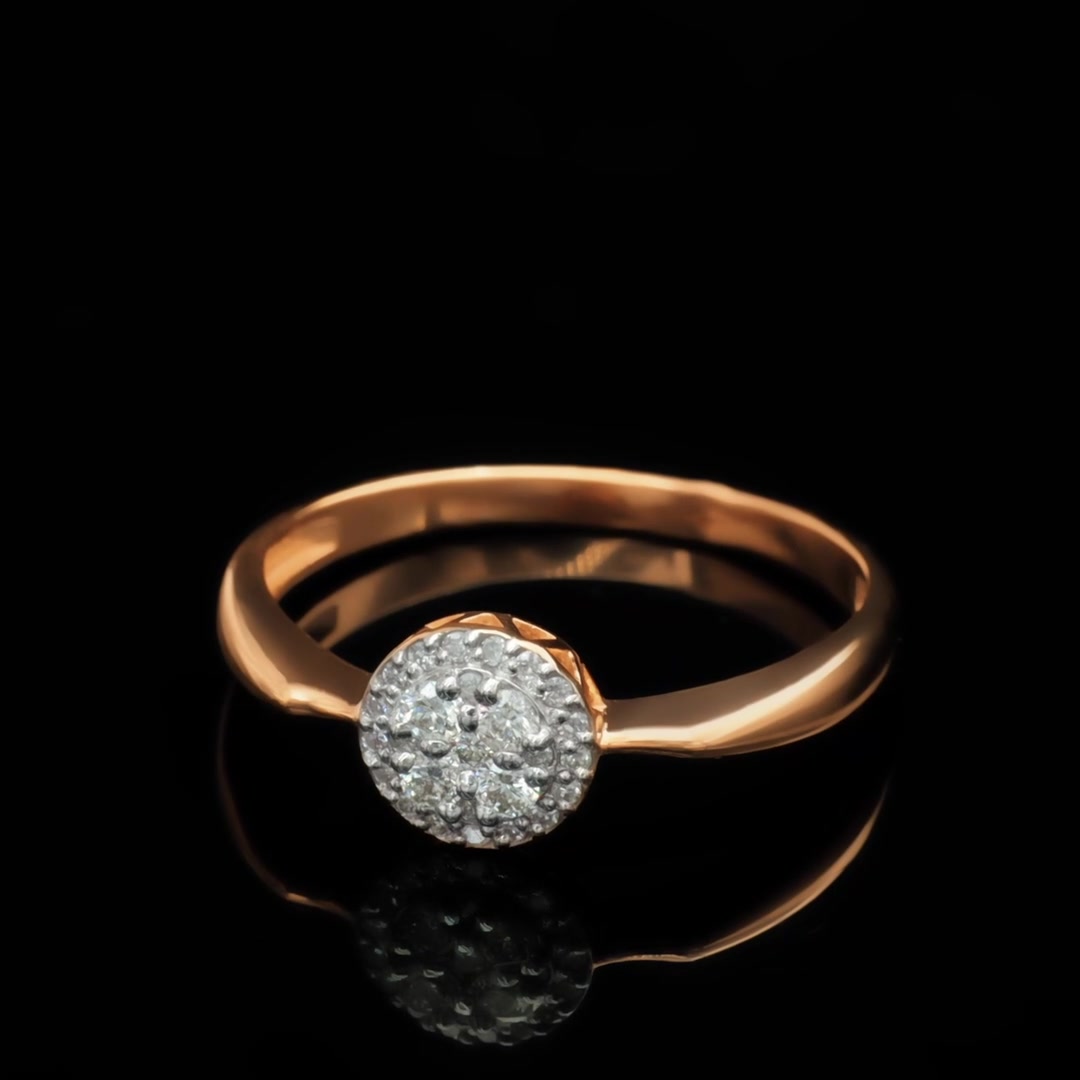 Золотое кольцо с бриллиантами