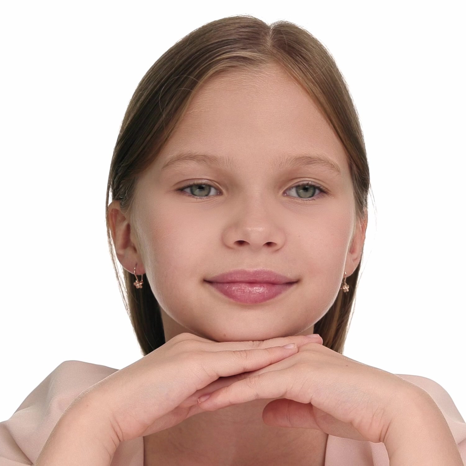 Золотые серьги с фианитами