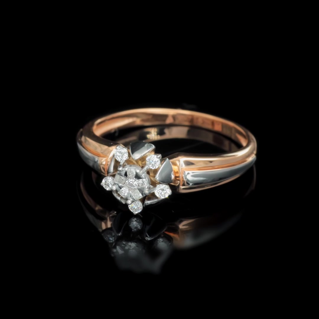 Золотое кольцо с бриллиантами