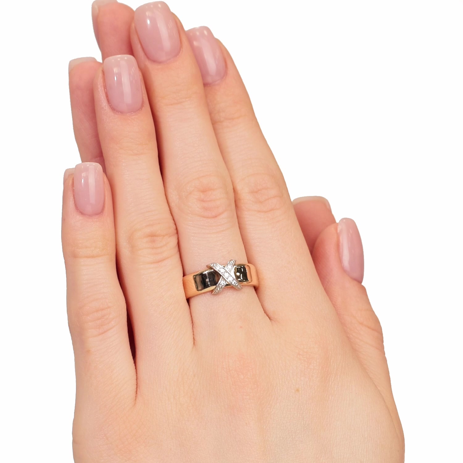 Золотое кольцо с бриллиантами