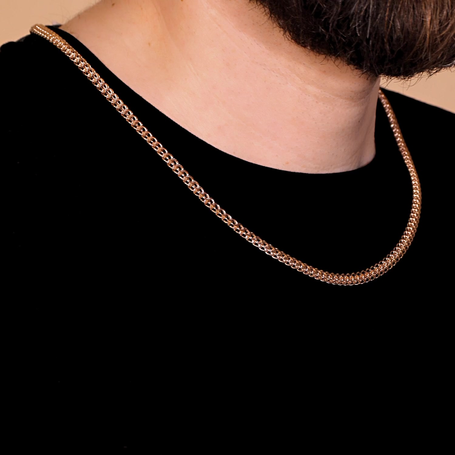 Золотая цепь ручной работы полновесная