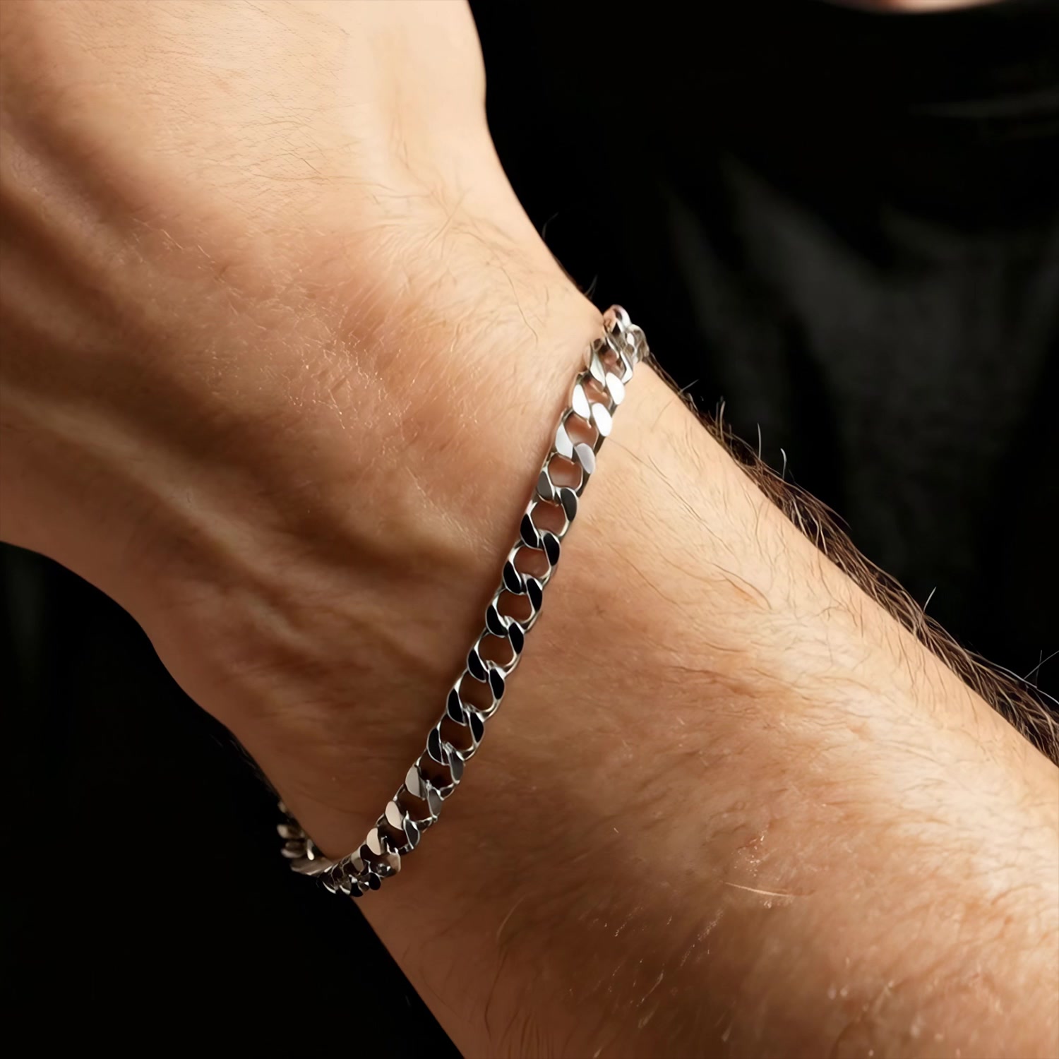 Серебряный браслет полновесный