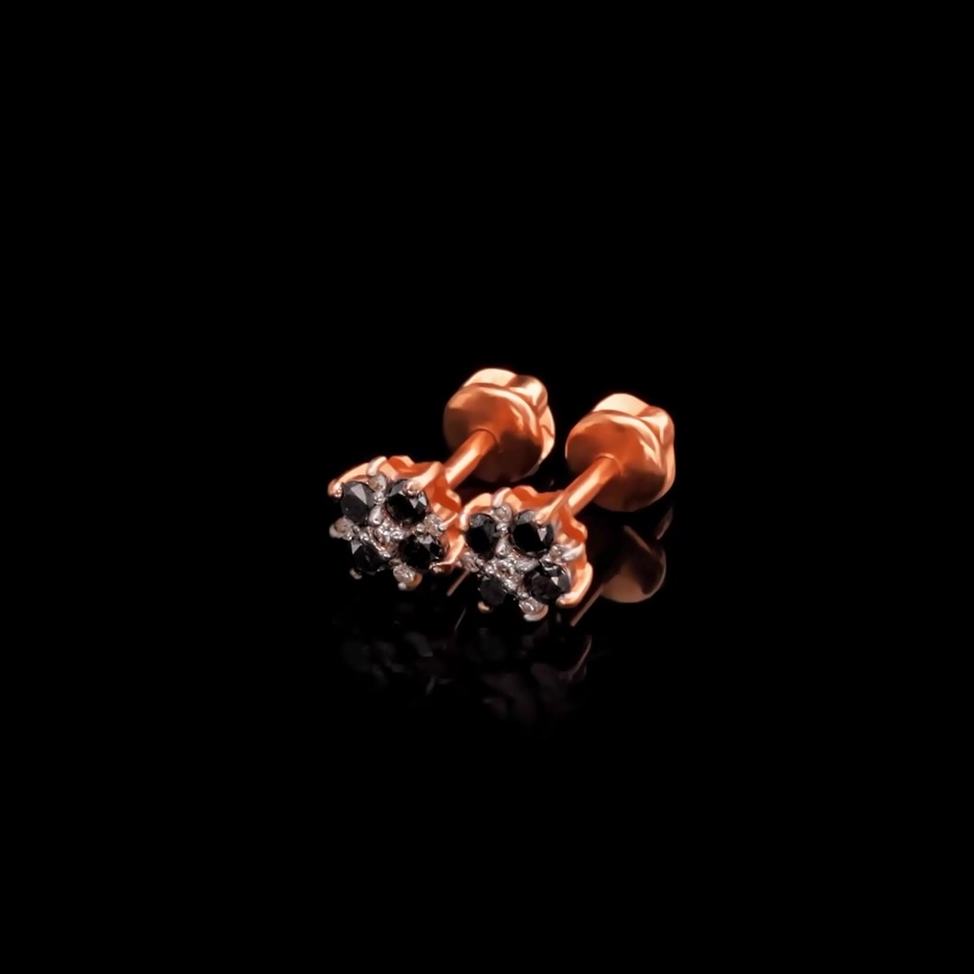 Золотые серьги с бриллиантами