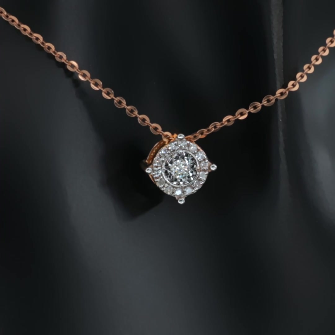 Золотая подвеска с бриллиантами